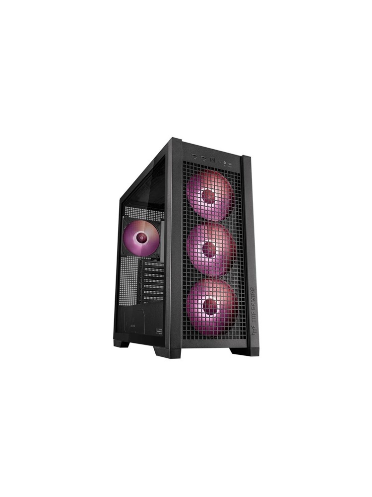 ქეისი: Asus TUF Gaming GT302 ARGB 4x140mm Fans Mid Tower Black - 90DC00I0-B19000