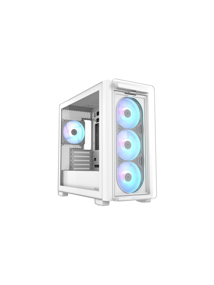 ქეისი: Asus A23 PLUS 4x120mm ARGB Fans Mid Tower White - 90DC00K3-B19010