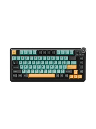კლავიატურა: AULA AU75 Gasket Wireless Mechanical Keyboard Dark /Green/Orange (Bloomfield Switch)