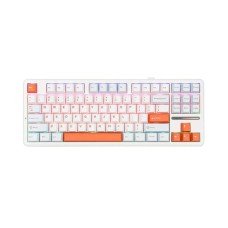 კლავიატურა: AULA F87 RGB Mechanical Gaming Keyboard Sunset Coast Blue/White/Orange (Smart Axis V3)