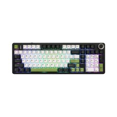 კლავიატურა: AULA F99 PRO Tri-Mode RGB Mechanical Keyboard Black/White/Green (Star Vector Switch)