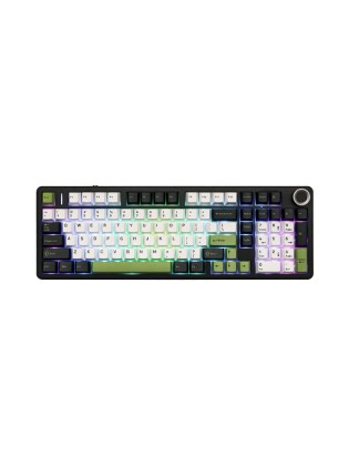 კლავიატურა: AULA F99 PRO Tri-Mode RGB Mechanical Keyboard Black/White/Green (Star Vector Switch)