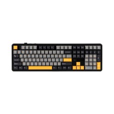 კლავიატურა: AULA F108 Tri-Mode RGB Mechanical Keyboard Gray/Orange/deep Gray (Volcanic Switch)