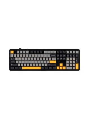 კლავიატურა: AULA F108 Tri-Mode RGB Mechanical Keyboard Gray/Orange/deep Gray (Volcanic Switch)