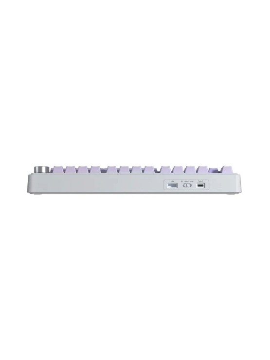 კლავიატურა: AULA F75 Pro RGB Wireless Mechanical Keyboard Glacier White/Gradient Purple (Star Vector Switch)