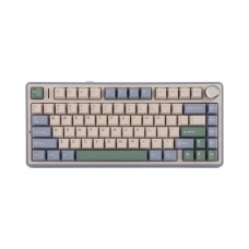 კლავიატურა: AULA F75 Wireless Mechanical Keyboard Cedar Green Light Purple/Beige/Light Green (Reaper switch)