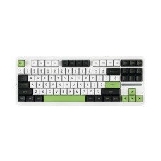 კლავიატურა: AULA F87 RGB Mechanical Gaming Keyboard black/white/green (Grey Wood Switch)