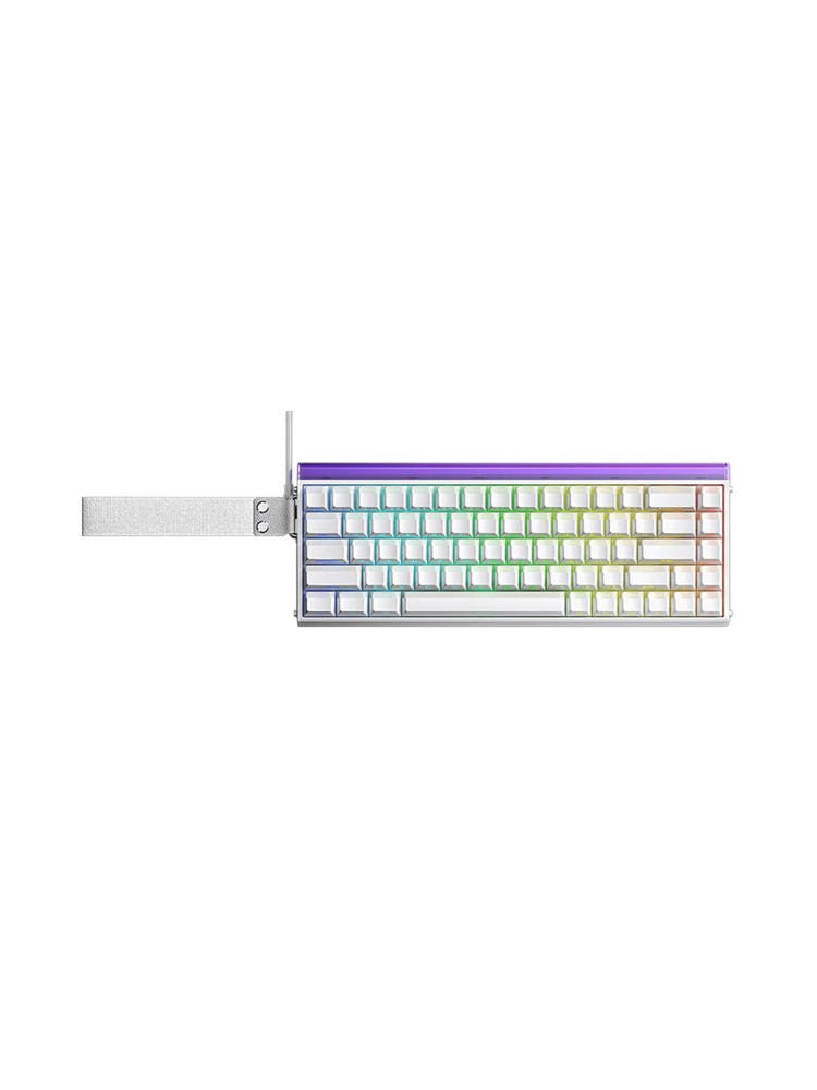 კლავიატურა: AULA HERO 68 RGB Wired Gaming Keyboard White lighthouse (Jade King Magnetic Switch)