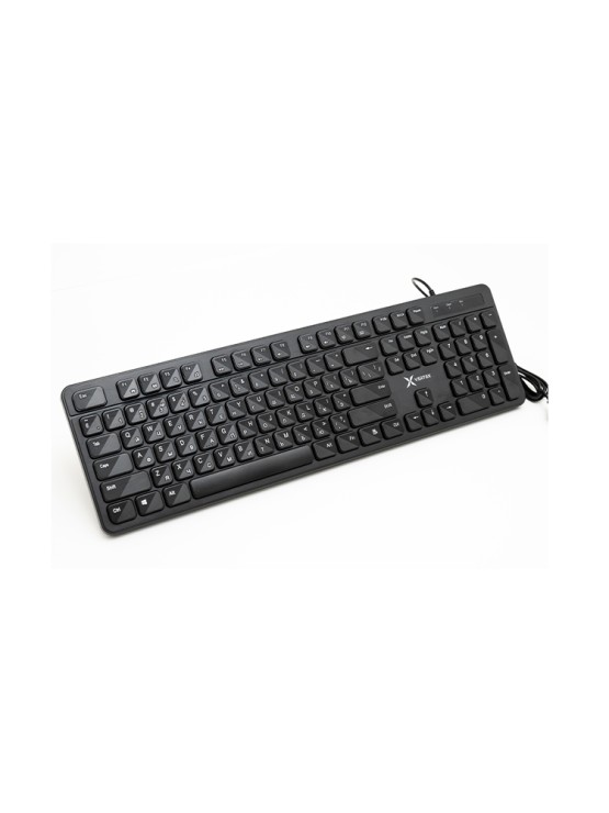 კლავიატურა: Vertex VX-301B Wired Keyboard EN/RU Layout Black