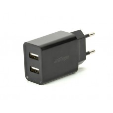 დამტენი: Gembird EG-U2C2A-03-BK 2-Port Universal USB Charger 2.1 A Black