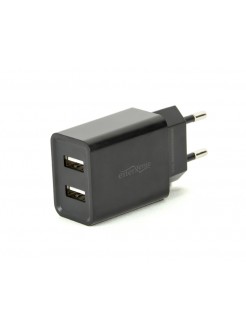 დამტენი: Gembird EG-U2C2A-03-BK 2-Port Universal USB Charger 2.1 A Black