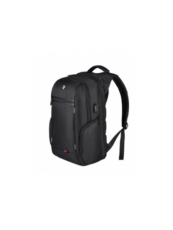 ნოუთბუქის ჩანთა: Laptop Backpack 16" Black+USB cable and Interface built in - 2E-BPN9004BK