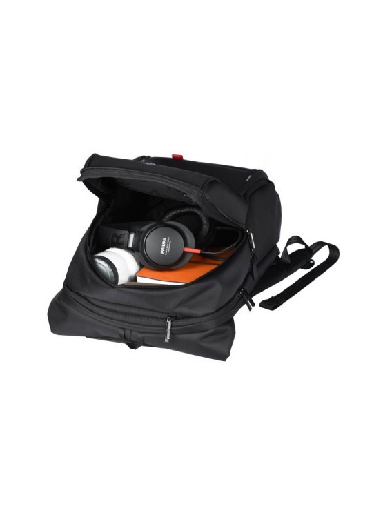 ნოუთბუქის ჩანთა: Laptop Backpack 16" Black+USB cable and Interface built in - 2E-BPN9004BK