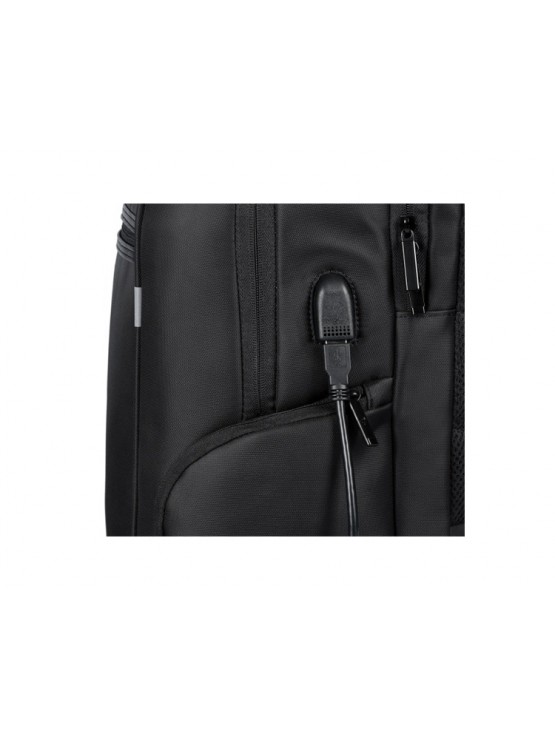 ნოუთბუქის ჩანთა: Laptop Backpack 16" Black+USB cable and Interface built in - 2E-BPN9004BK