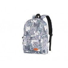 ზურგჩანთა: 2E TeensPack Cats 13" Laptop Backpack Grey - 2E-BPT6114GC