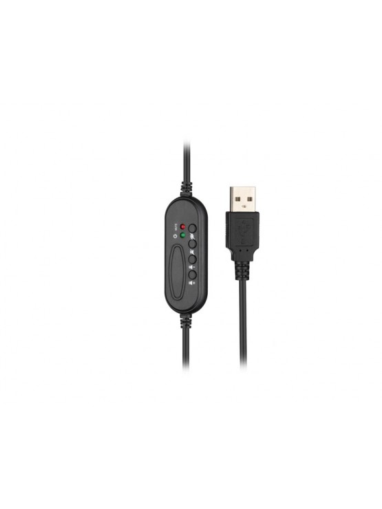 ყურსასმენი: 2E CH12 USB Headset Black - 2E-CH12SU