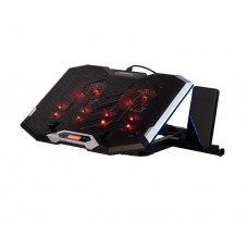 ნოუთბუქის გამაგრილებელი: 2E Gaming Laptop Stand LED/RGB Backlight Black - 2E-CPG-004