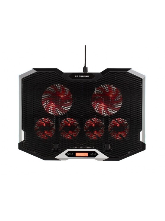 ნოუთბუქის გამაგრილებელი: 2E Gaming Laptop Stand LED/RGB Backlight Black - 2E-CPG-004