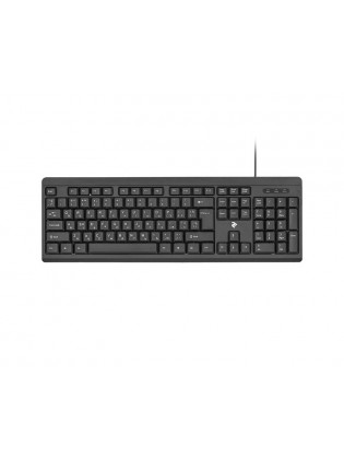კლავიატურა: 2E KS108UB Wired Keyboard USB Black - 2E-KS108UB