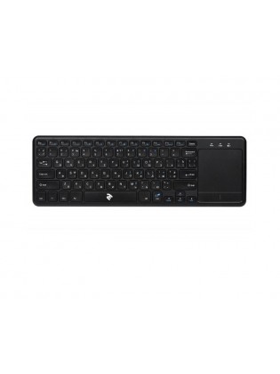 კლავიატურა უკაბელო: 2E KT100 Wireless Touch Keyboard Black - 2E-KT100WB