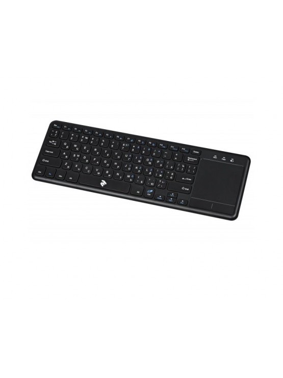 კლავიატურა უკაბელო: 2E KT100 Wireless Touch Keyboard Black - 2E-KT100WB