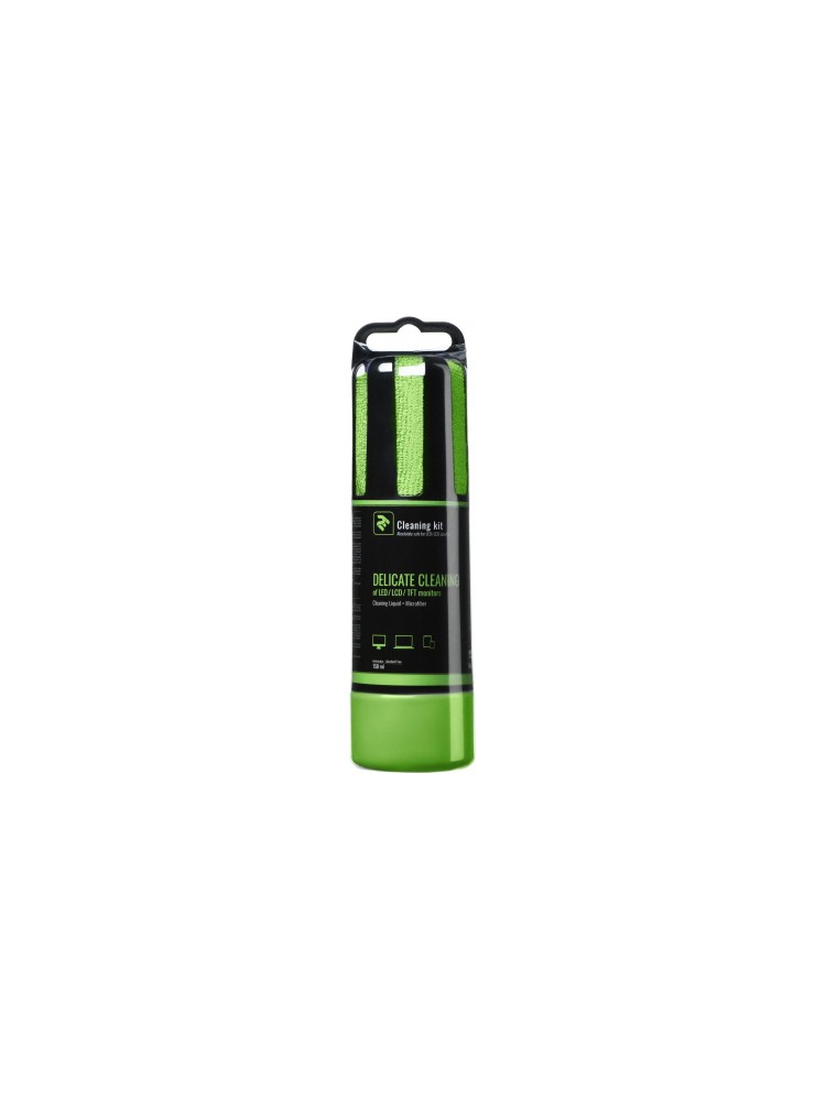 საწმენდი: Cleaning Kit 2E 150ml Liquid for LEDLCD+Cloth Green - 2E-SK150GR
