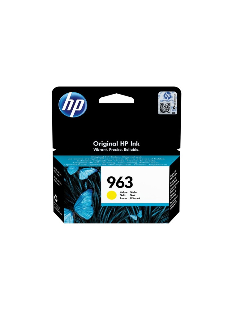 კარტრიჯი ჭავლური: HP 963 Yellow Original Ink Cartridge - 3JA25AE