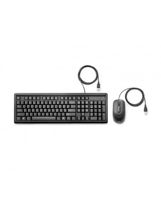 კლავიატურა-მაუსი: HP 160 Wired Combo Keyboard&Mouse Black - 6HD76AA