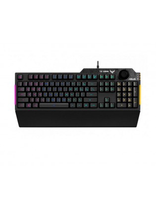 კლავიატურა: Asus TUF Gaming K1 Gaming Keyboard Black - 90MP01X0-BKRA00