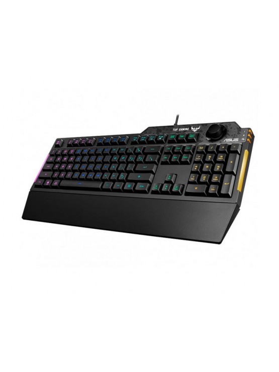 კლავიატურა: Asus TUF Gaming K1 Gaming Keyboard Black - 90MP01X0-BKRA00