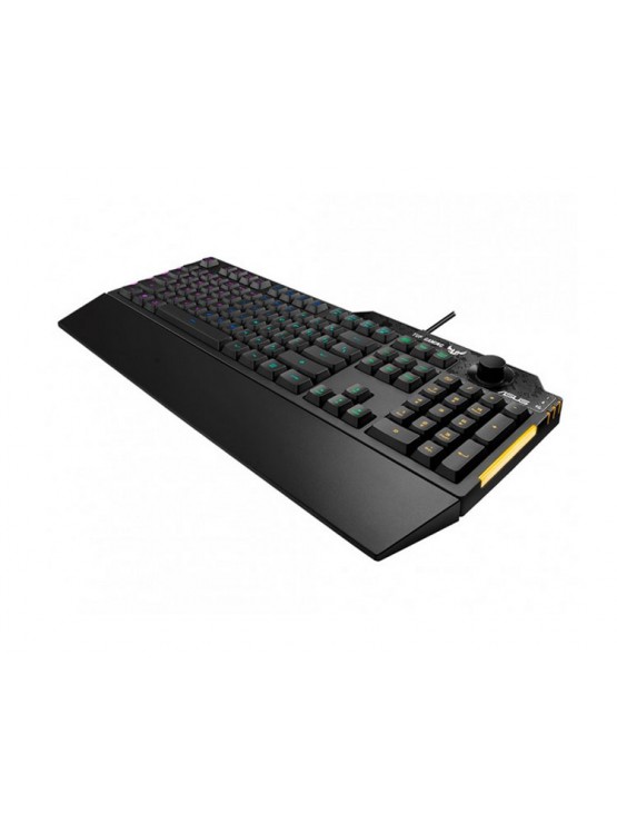 კლავიატურა: Asus TUF Gaming K1 Gaming Keyboard Black - 90MP01X0-BKRA00