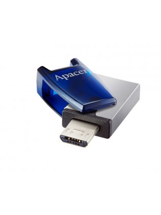 ფლეშ მეხსიერება: Apacer AH179 32GB Micro USB 3.2 OTG Blue - AP32GAH179U-1