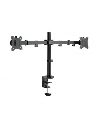 მონიტორის საკიდი: Logilink BP0098 Dual Monitor mount 17"-32" steel 360° VESA plate