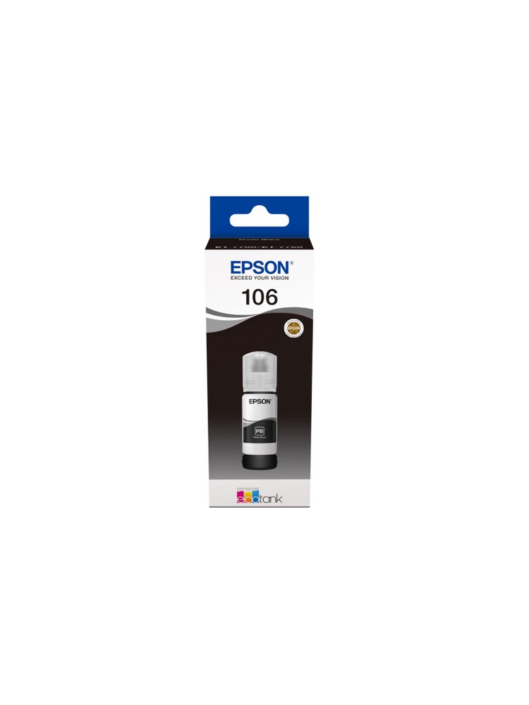 მელანი: Epson 106 EcoTank Photo Black Ink Bottle 70ml Original - C13T00R140