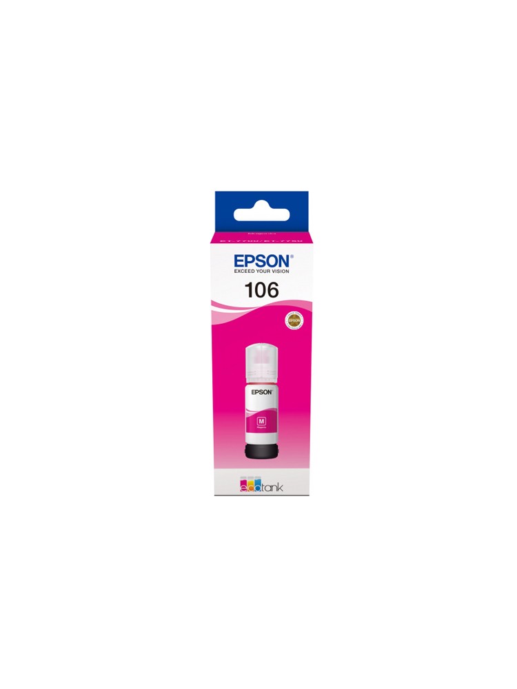 მელანი: Epson 106 EcoTank Magenta Ink Bottle 70ml Original - C13T00R340