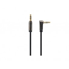 აუდიო კაბელი: Gembird CCAPB-444L-1M Right angle 3.5 mm stereo audio cable 1 m blister