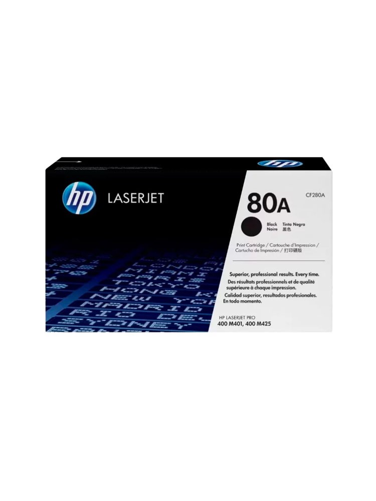 კარტრიჯი ლაზერული: HP 80A Black Original LaserJet Toner Cartridge - CF280A
