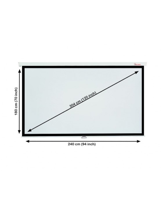 პროექტორის ელექტრო ეკრანი: ALLSCREEN CMP-12043 ELECTRIC PROJECTION SCREEN 240X180CM