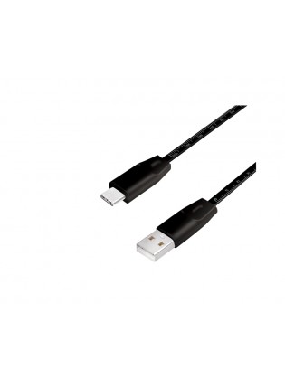 კაბელი: Logilink CU0157 USB 2.0 Cable, USB-C™  M to USB AM, metric print cable, 1m