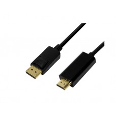 კაბელი: Logilink CV0127 4K//30Hz DP to HDMI cable 2m