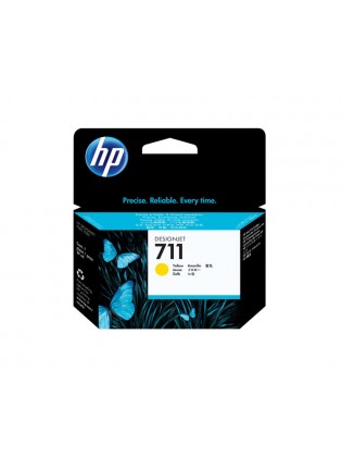 კარტრიჯი ჭავლური: HP 711 29-ml Yellow DesignJet Ink Cartridge - CZ132A
