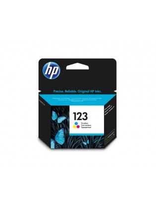 კარტრიჯი ჭავლური: HP 123 Tri-color Original Ink Cartridge - F6V16AE