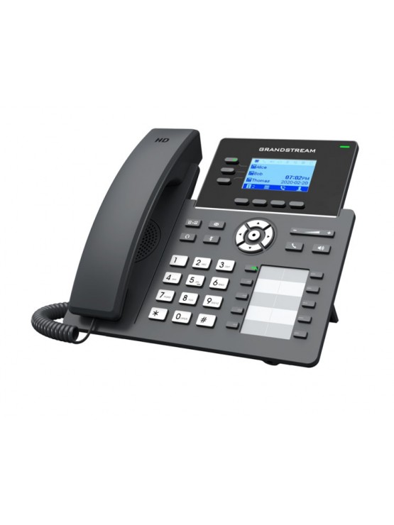 IP ტელეფონი: Grandstream GRP2604P IP Phone PoE 6SIP 3 lines Black