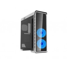 ქეისი: GameMax Elysium 2x120mm Blue Led Fan Mid Tower Case White