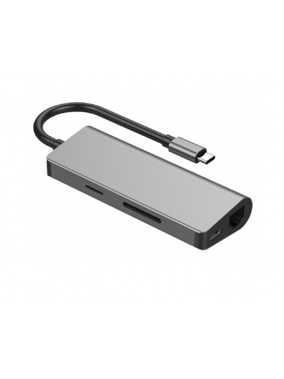 ადაპტერი: Gembird A-CM-COMBO5-01 USB Type-C 5-in-1 multi-port adapter