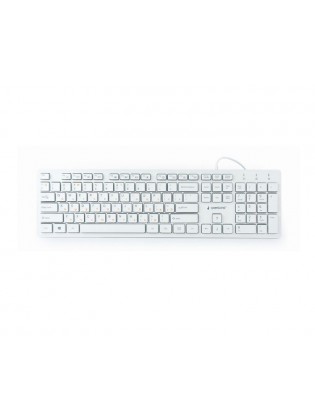 კლავიატურა: Gembird KB-MCH-03-W-RU Multimedia "chocolate" keyboard USB RU layout white
