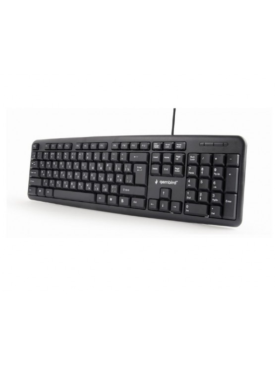 კლავიატურა: Gembird KB-U-103-RU Standard keyboard USB RU layout black