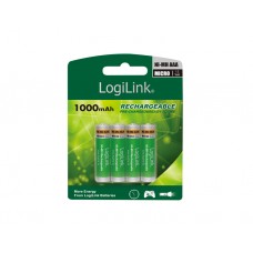 ელემენტი: Logilink LR03RB4 Battery, Rechargeable, NiMH, AAA, 4pcs. Blister