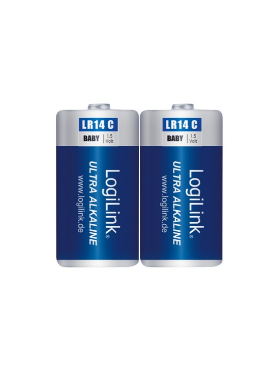 ელემენტი: Logilink LR14B2 Battery, Ultra Power Alkaline C LR14, 2pcs. Blister