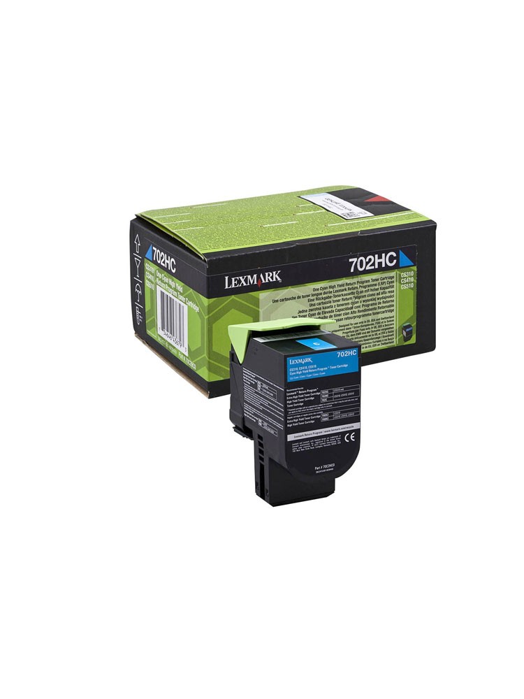 კარტრიჯი ლაზერული: Lexmark 70X 70C2HCE Cyan Toner Cartridge High Return 3K